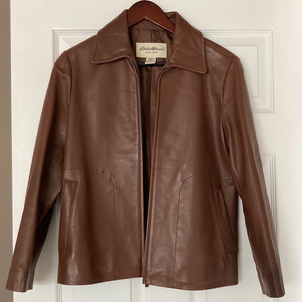 Vintage Eddie Bauer Lamb Leather Jacket